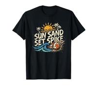 Volley-Ball de Plage Sun Sand Set Spike en été T-Shirt