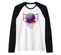 Volley-Ball Drip Game Day Sports Joueur Filles Adolescentes Femmes Manche Raglan