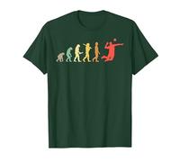 Volley-Ball Évolution Rétro Cadeau Joueurs De Volley-Ball T-Shirt, Homme, Vert Forêt, S