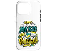 Volley-Ball Maman et Volley-Ball Papa Mon Enfant Fait du Volley-Ball Coque pour iPhone 16 Pro