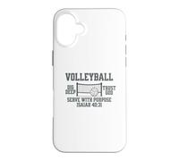 Volley-Ball, Maman, Foi chrétienne, Isaïe 40:31 Coque pour iPhone 16 Plus