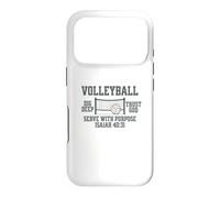 Volley-Ball, Maman, Foi chrétienne, Isaïe 40:31 Coque pour iPhone 17 Pro