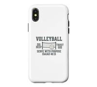 Volley-Ball, Maman, Foi chrétienne, Isaïe 40:31 Coque pour iPhone X/XS