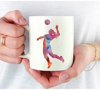 Volley-Ball Mug Unique Tasse À Thé Durable Tasse À Café Idée Cadeau Pour Noël Pâques Anniversaire 330Ml