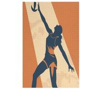 Volley-Ball Puzzle Adulte 1000 Pièces Artisanat Cadeau Famille Puzzles Classique 3D Puzzle Jouet en Bois Cadeau Unique Décoration Intérieure (78×53cm)