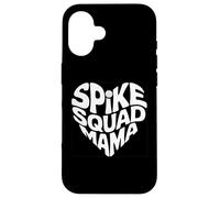 Volley-Ball Spike Squad Mama Mom Fan Joueuse Supporter Coque pour iPhone 16