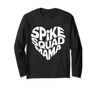 Volley-Ball Spike Squad Mama Mom Fan Joueuse Supporter Manche Longue