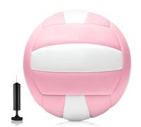 Volleyball - Ballon de volleyball - Taille officielle 5 - Ballon de volleyball souple - Pour l'intérieur et l'extérieur - Avec gonfleur - Pour l'intérieur et l'extérieur