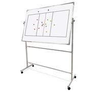 Volleyball Cadeau, Planches D'entraînement Tactique Portable, pour Le Banc des Remplaçants, avec roulettes, Facile à Déplacer, Idéal pour la Planification Stratégique