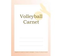 Volleyball Carnet Rapports de match & analyse stratégique Format A4 (Grand format)