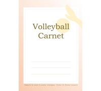Volleyball Carnet Rapports de match & analyse stratégique Format A5 (Format compact)
