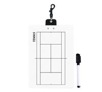 Volleyball Clipboard, Badminton Coaching Strategy Board, Durable PVC Double Sided Dry Erase Surfaces with Court Diagrams, Portable Game Planning Tactics Tool, Sports Demonstration Whiteboard