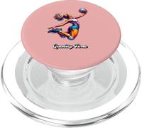 Volleyball Club Tee Volleyballerin Saute au Filet PopSockets PopGrip pour MagSafe