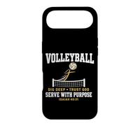 Volleyball Dig Deep Trust God Serve Purpose Isaiah 40:31 Coque pour iPhone Air