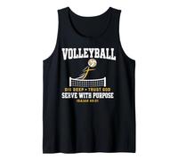 Volleyball Dig Deep Trust God Serve Purpose Isaiah 40:31 Débardeur