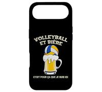 Volleyball et bière c’est pour ça Que Je suis Ici Humour Coque pour iPhone Air