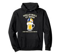 Volleyball et bière c’est pour ça Que Je suis Ici Humour Sweat à Capuche