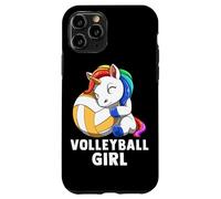 Volleyball Girl Rainbow Girl Volleyball Unicorn Coque pour iPhone 11 Pro