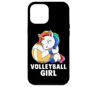 Volleyball Girl Rainbow Girl Volleyball Unicorn Coque pour iPhone 12 Pro Max