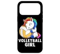 Volleyball Girl Rainbow Girl Volleyball Unicorn Coque pour iPhone 17 Pro Max