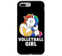 Volleyball Girl Rainbow Girl Volleyball Unicorn Coque pour iPhone 7 Plus/8 Plus
