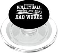 Volleyball Makes me Say Bad Words Joueur de Volleyball Humour PopSockets PopGrip pour MagSafe