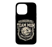 Volleyball Maman Soutien Volleyball Mother Coque pour iPhone 14 Pro Max