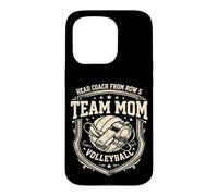 Volleyball Maman Soutien Volleyball Mother Coque pour iPhone 15 Pro