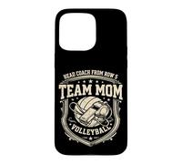 Volleyball Maman Soutien Volleyball Mother Coque pour iPhone 15 Pro Max