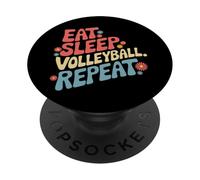 Volleyball Mangez. Volleyball. Répétez PopSockets PopGrip Adhésif