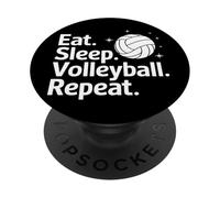 Volleyball Mangez. Volleyball. Répétez PopSockets PopGrip Adhésif