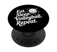 Volleyball Mangez. Volleyball. Répétez PopSockets PopGrip Adhésif