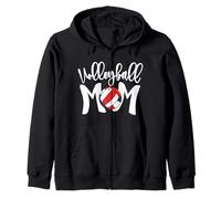 Volleyball Mom, Beach Volley Mothers Day Mama Volleyball Mom Sweat à Capuche