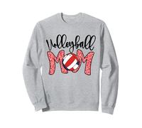 Volleyball Mom Pink Leopard Beach Volley Mothers Day Mama Sweatshirt
