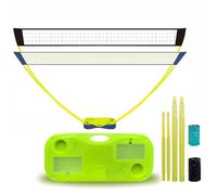 Volleyball Net for Garden, Portable Badminton Net Holder, Indoor Outdoor Volleyball Poles, Carry Bag Professional Beach Park, for Garden Beach Lawn(Green)