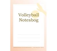 Volleyball Notesbog Kampreferater & strategianalyse A4-størrelse (Stor)