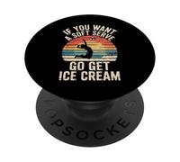 Volleyball Si Vous Voulez Un Service Doux, Allez Chercher de la crème glacée PopSockets PopGrip Adhésif