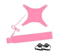 Volleyball Training Aid Set - Solo Practice Trainer For Serving, Spiking | 8.07x8.07 Inch Compact Design | Durable Polyester & Nylon | Includes Elastic Solo Trainer & 2 Hand Target Balls, For Indoor