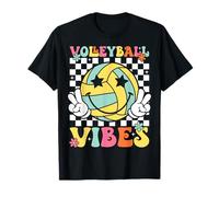 Volleyball Vibes Volleyball Rétro Jour de Match Filles Femmes T-Shirt
