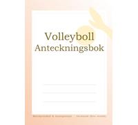 Volleyboll Anteckningsbok Matchprotokoll & strategianalys A4-storlek (Stor storlek)
