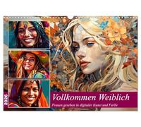 Vollkommen Weiblich (Wandkalender 2026 DIN A3 quer), CALVENDO Monatskalender: Nichts macht das Leben schöner, wie das Lächeln einer Frau