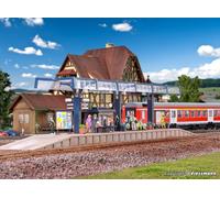 VOLLMER 43534 Échelle HO Quai Avec Abri (Avec Kiosque Et Accessoires)