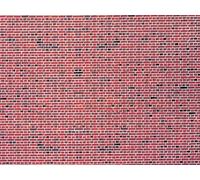 VOLLMER 47361 Échelle N Carton: Mur En Briques Rouges - Mesures 250x125 Mm