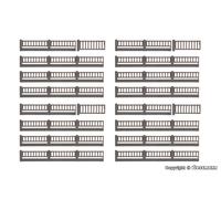 VOLLMER 47424 Échelle N Clôture Industrielle Avec Stand en Ciment