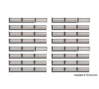VOLLMER 47424 Échelle N Clôture Industrielle Avec Stand en Ciment