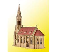 Vollmer - Église Gothique Miniature Jouet Bâtiment HO Échelle - 300 x 135 x 400 mm - Enfants, Adultes, Collectionneurs de Miniatures, Amateurs d'Architecture - Unisex