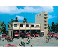 Vollmer - Miniature Fire Station - Bâtiment - HO - Réaliste - 320 x 150 x 240 cm - Pour les passionnés de trains miniatures et de maquettes - Tout Âge - Audience Générale - Unisex