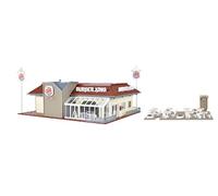 Vollmer Modèle de restaurant Burger King HO - Miniature réaliste - Pour adultes - 200 x 148 x 90 mm
