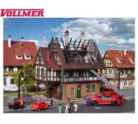 Vollmer N 47738 Maison brûlante - NEUF + emballage d'origine