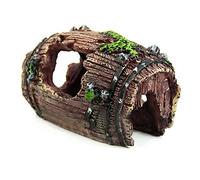 Vollter Résine Fish Tank non toxique Ornement brisé Barrel Cave Aménagement Décoration